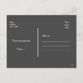 Carte de Noël avec motif écossais rouge et or (Dos)