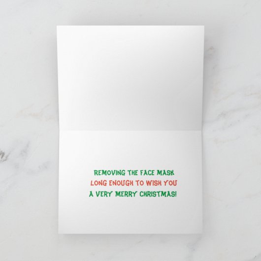 Carte de Noël avec nez d'âne (Intérieur)