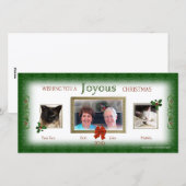 Carte de Noël avec notre photo ensemble (Devant / Derrière)