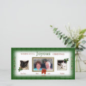 Carte de Noël avec notre photo ensemble (Debout devant)