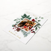 Carte de Noël avec oiseau cardinal et pin (Rotation)