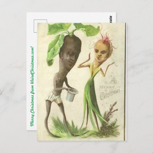 Carte de Noël avec Onion People (Devant / Derrière)