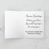 Carte de Noël avec ornement (Intérieur)