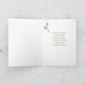 Carte de Noël avec paroles d'hymne cardinal (Intérieur)