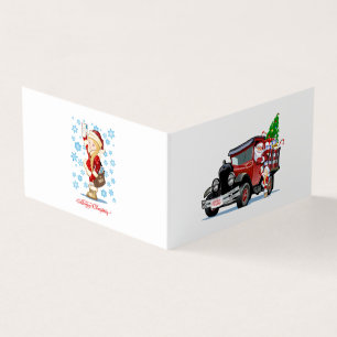 Carte de Noël avec Père Noël et Snow Maiden Postma