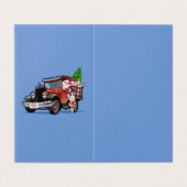 Carte de Noël avec Père Noël et Snow Maiden Postma (Outside Unfolded)