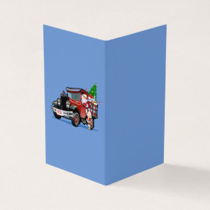 Carte de Noël avec Père Noël et Snow Maiden Postma