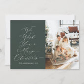 Carte de Noël avec photo (Devant)