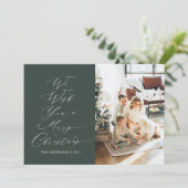 Carte de Noël avec photo (Debout devant)