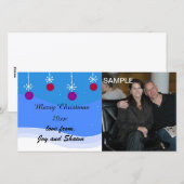 Carte de Noël avec photo (Devant / Derrière)