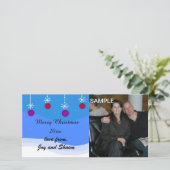 Carte de Noël avec photo (Debout devant)