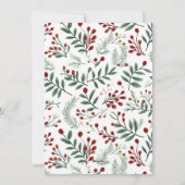 Carte de Noël avec photo de baie de houx (Dos)