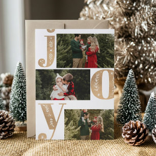 Carte de Noël avec photo de famille
