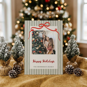 Carte de Noël avec photo de famille