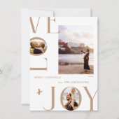 Carte de Noël avec photo de famille "Modern Love & (Devant)