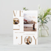 Carte de Noël avec photo de famille "Modern Love & (Debout devant)