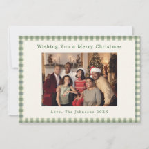 Carte de Noël avec photo de famille personnalisée 