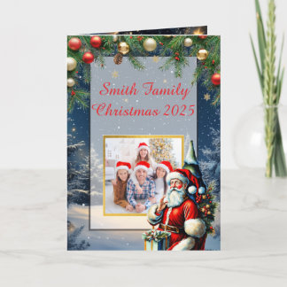 Carte de Noël avec photo de famille personnalisée