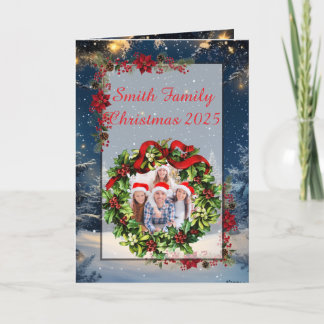 Carte de Noël avec photo de famille personnalisée