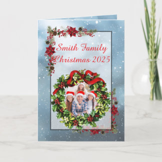Carte de Noël avec photo de famille personnalisée