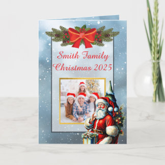 Carte de Noël avec photo de famille personnalisée