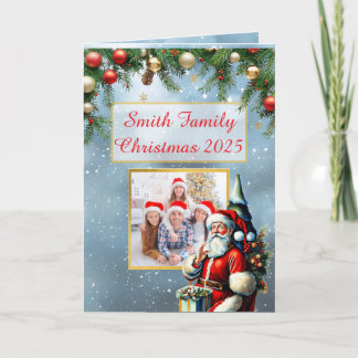 Carte de Noël avec photo de famille personnalisée