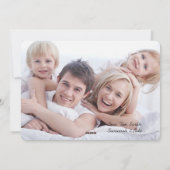 Carte de Noël avec photo de famille sur bouleau (Dos)