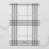 Carte de Noël avec photo de jour férié gris (Verso)