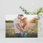 Carte de Noël avec photo de La vie est belle (Debout devant)