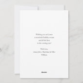 Carte de Noël avec photo de verdure enneigée en hi (Dos)