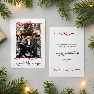 Carte de Noël avec photo drôle d'un adolescent ave