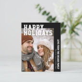 Carte de Noël avec photo et texte personnalisés (Debout devant)