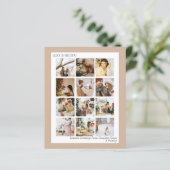 Carte de Noël avec photo et texte personnalisés (Debout devant)