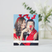 Carte de Noël avec photo et texte personnalisés (Debout devant)