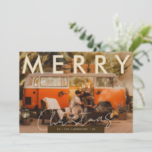 Carte de Noël avec photo   Moderne et personnalisa