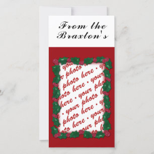 Carte de Noël avec photo ou étiquette cadeau avec