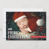 Carte de Noël avec photo personnalisée (Devant)