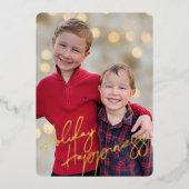 Carte de Noël avec photo pleine page (Recto)