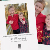 Carte de Noël avec photo pleine page