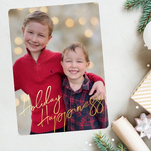 Carte de Noël avec photo pleine page