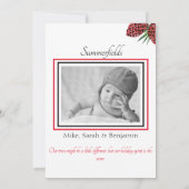 Carte de Noël avec plaid de Buffalo & cactus Joyeu (Dos)