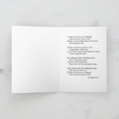 Carte de Noël avec poème d'amitié, fille & animaux (Intérieur)