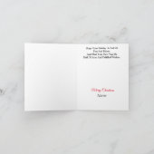 Carte de Noël avec raquette de tennis et gui (Intérieur)