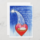 Carte de Noël avec Romans 5 Ecritures (Devant / Derrière)