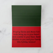 Carte de Noël avec Santas et Hot Rods (Intérieur)