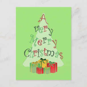 Carte de Noël avec sapin de Noël