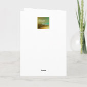 Carte de Noël avec sapin et cadeaux (Dos)