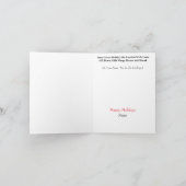 Carte de Noël avec silhouette d'éboueur (Intérieur)