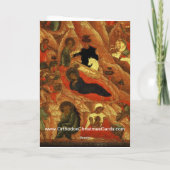 Carte de Noël avec Theotokos (Dos)