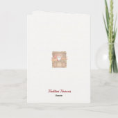 Carte de Noël avec un chiot Rottweiler mignon (Dos)